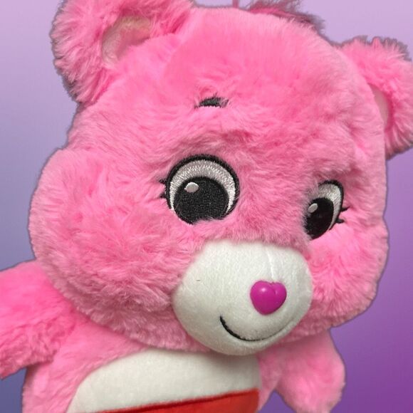 2020 Care Bears Cheer Bear Pink Plush Stuffed Animal 12" - Picture 5 of 5